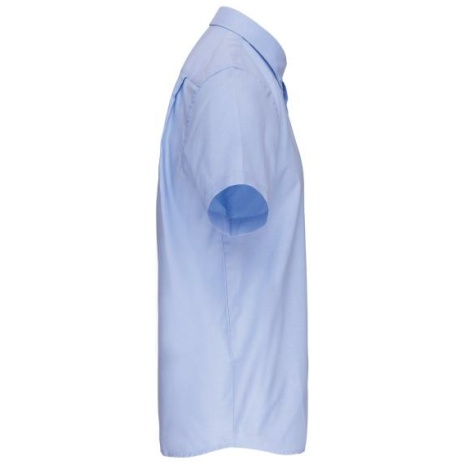 Heren non-iron micro sergé overhemd korte mouwen