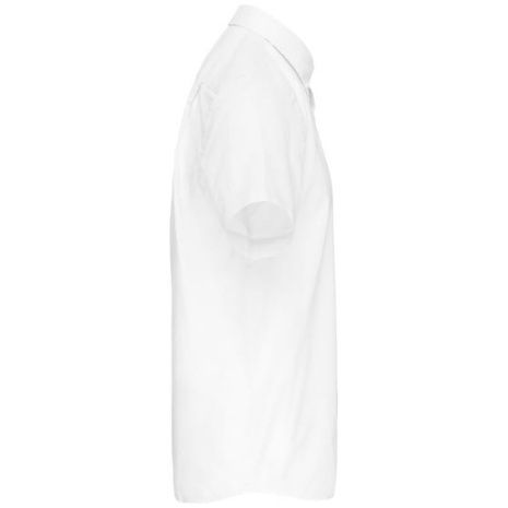 Heren non-iron micro sergé overhemd korte mouwen