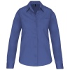 Dames poplin blouse lange mouwen