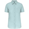 Overhemd In Onderhoudsvriendelijk Polykatoen-Popeline Korte Mouwen Dames Overhemd in onderhoudsvriendelijk polykatoen-popeline korte mouwen dames