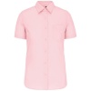 Overhemd In Onderhoudsvriendelijk Polykatoen-Popeline Korte Mouwen Dames Overhemd in onderhoudsvriendelijk polykatoen-popeline korte mouwen dames