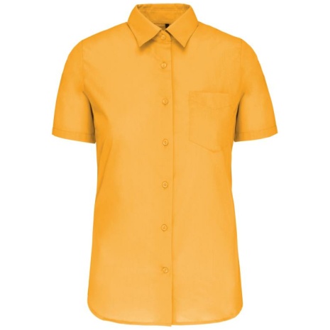 Overhemd in onderhoudsvriendelijk polykatoen-popeline korte mouwen dames