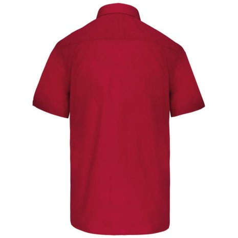 Overhemd in onderhoudsvriendelijk polykatoen-popeline korte mouwen heren