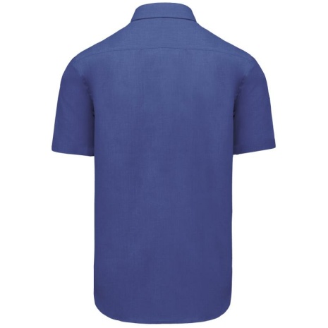 Overhemd in onderhoudsvriendelijk polykatoen-popeline korte mouwen heren