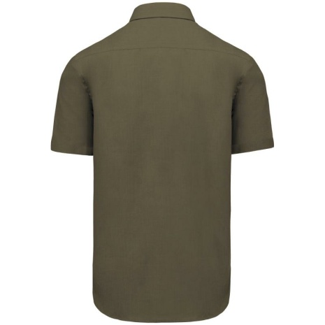 Overhemd in onderhoudsvriendelijk polykatoen-popeline korte mouwen heren