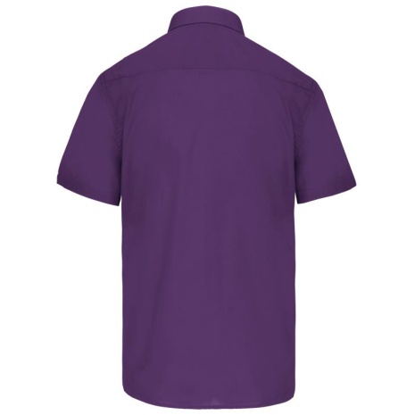 Overhemd in onderhoudsvriendelijk polykatoen-popeline korte mouwen heren