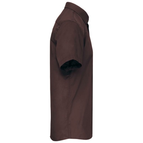 Overhemd in onderhoudsvriendelijk polykatoen-popeline korte mouwen heren