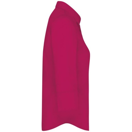 Overhemd in onderhoudsvriendelijk polykatoen-popeline 3/4-mouwen dames