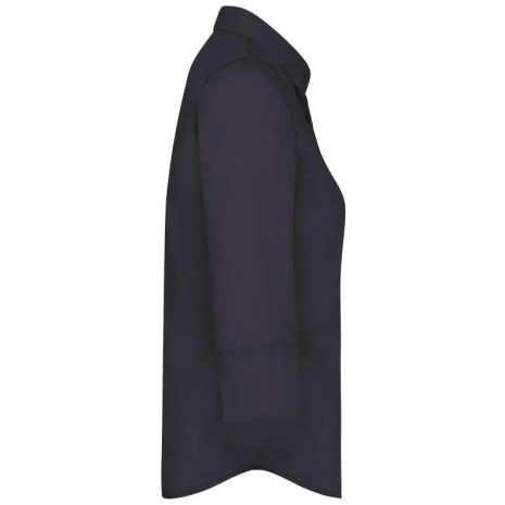 Overhemd in onderhoudsvriendelijk polykatoen-popeline 3/4-mouwen dames