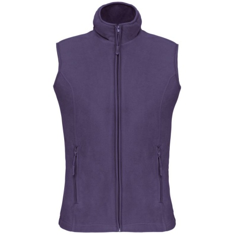 Bodywarmer van microfleece dames