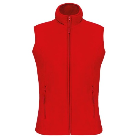 Bodywarmer van microfleece dames