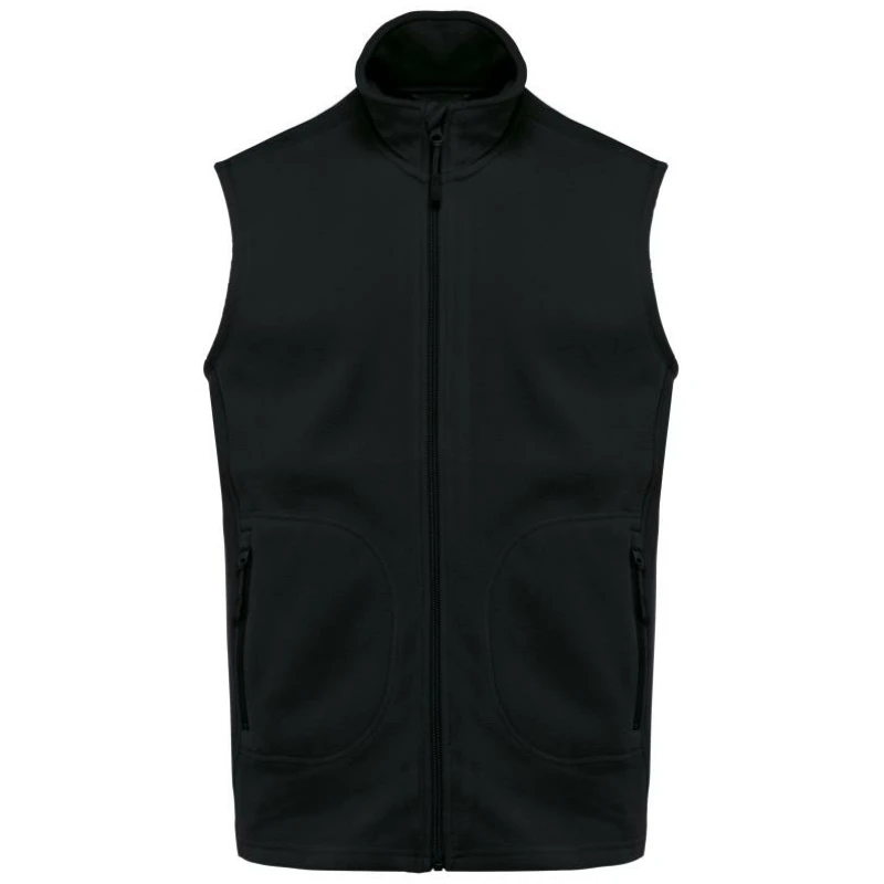 Ecologische uniseks bodywarmer van microfleece