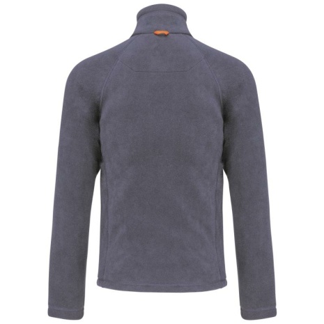 Microfleece met rits en raglanmouwen heren