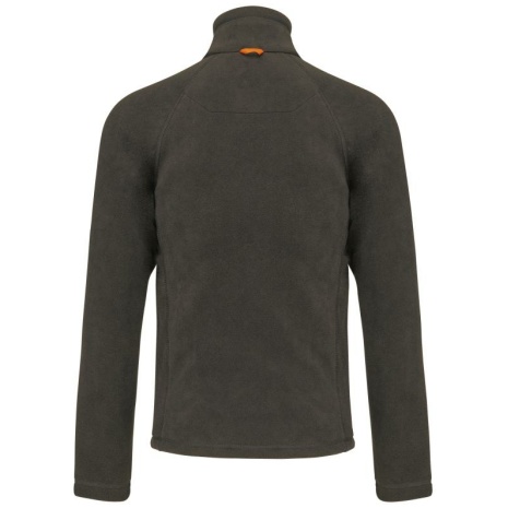 Microfleece met rits en raglanmouwen heren