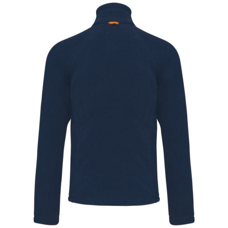 Microfleece met rits en raglanmouwen heren