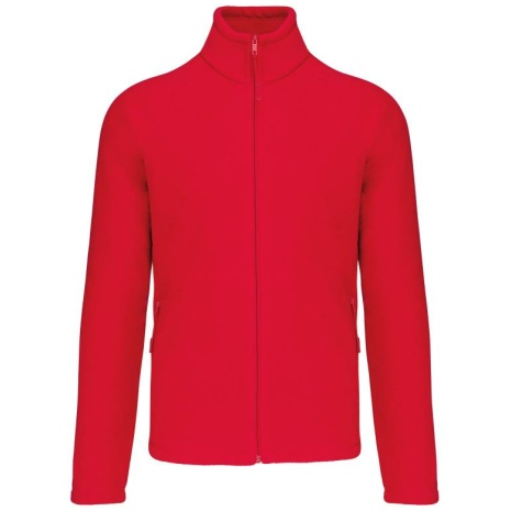 Microfleece met rits en raglanmouwen heren