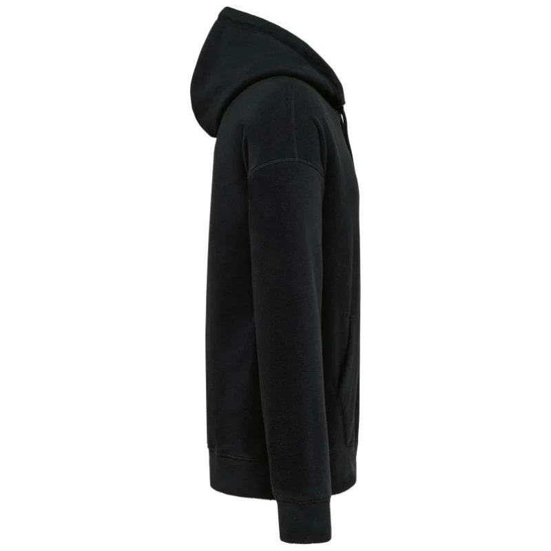 Oversized uniseks sweater met capuchon van gerecycleerd fleece