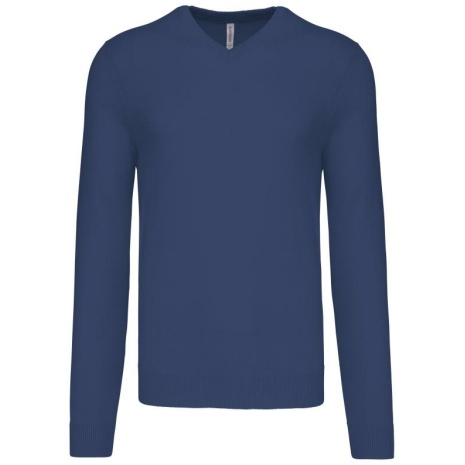 Heren pullover met v-hals