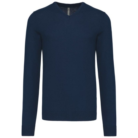 Heren pullover met v-hals