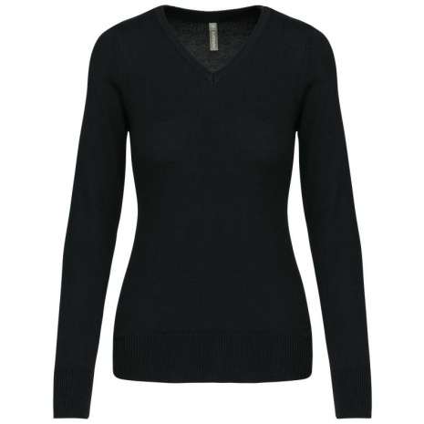 Dames pullover met v-hals