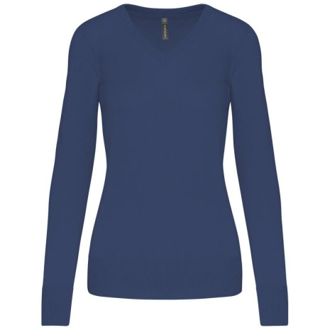 Dames pullover met v-hals