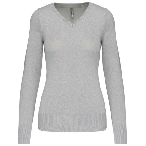 Dames pullover met v-hals