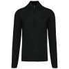 Heren pullover met ritskraag