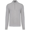 Heren pullover met ritskraag