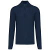 Heren pullover met ritskraag