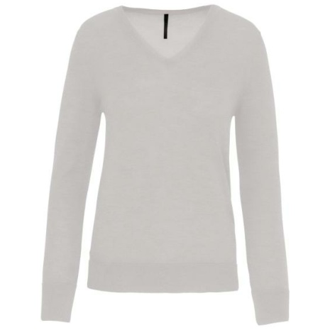 Dames pullover merinowol V-hals
