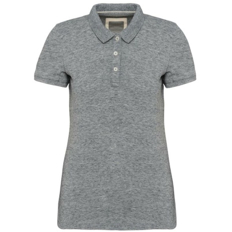 Vintage damespolo met korte mouwen