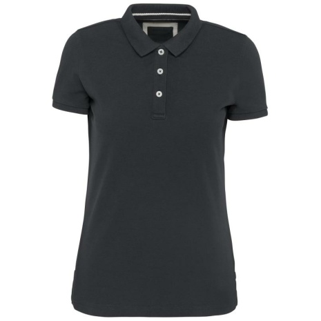 Vintage damespolo met korte mouwen