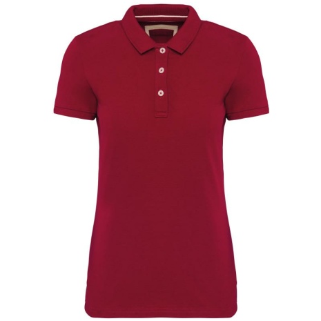 Vintage damespolo met korte mouwen