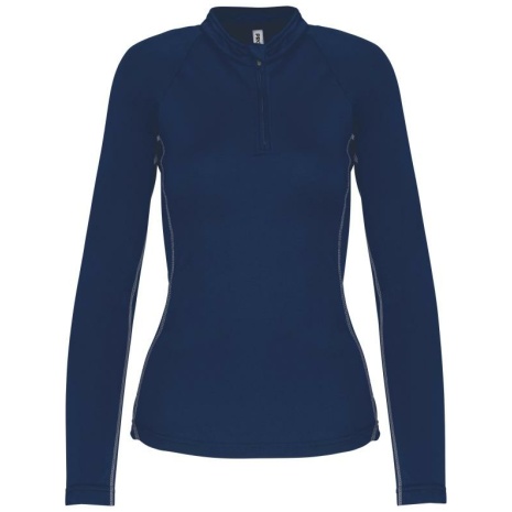 Sport Top ¼ Zip met lange mouwen voor dames