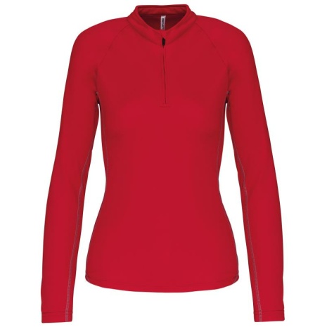 Sport Top ¼ Zip met lange mouwen voor dames