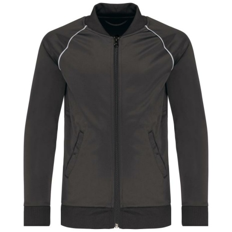 Kindertrainingsjas met rits en biesje