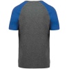 Tweekleurig Triblend sport-t-shirt met korte mouwen volwassene