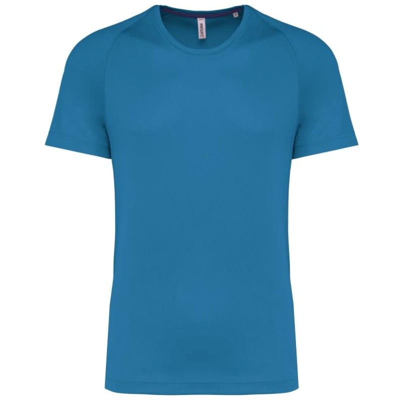 Gerecycled herensport-T-shirt met ronde hals