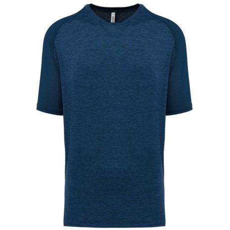 Tweekleurig padel-T-shirt met raglanmouwen voor heren
