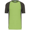 Tweekleurig sport-t-shirt unisex