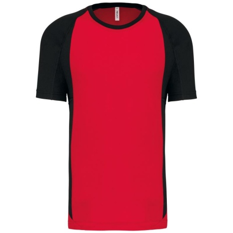 Tweekleurig sport-t-shirt unisex