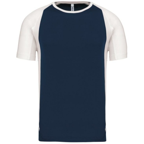 Tweekleurig sport-t-shirt unisex