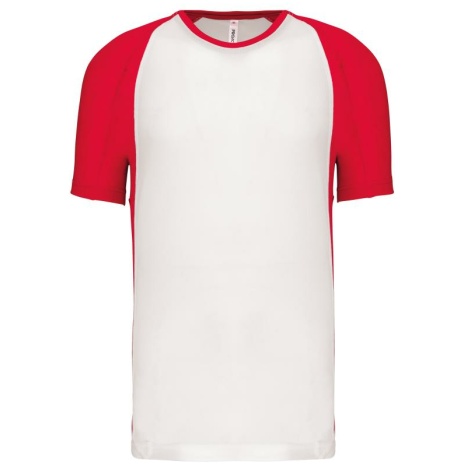 Tweekleurig sport-t-shirt unisex
