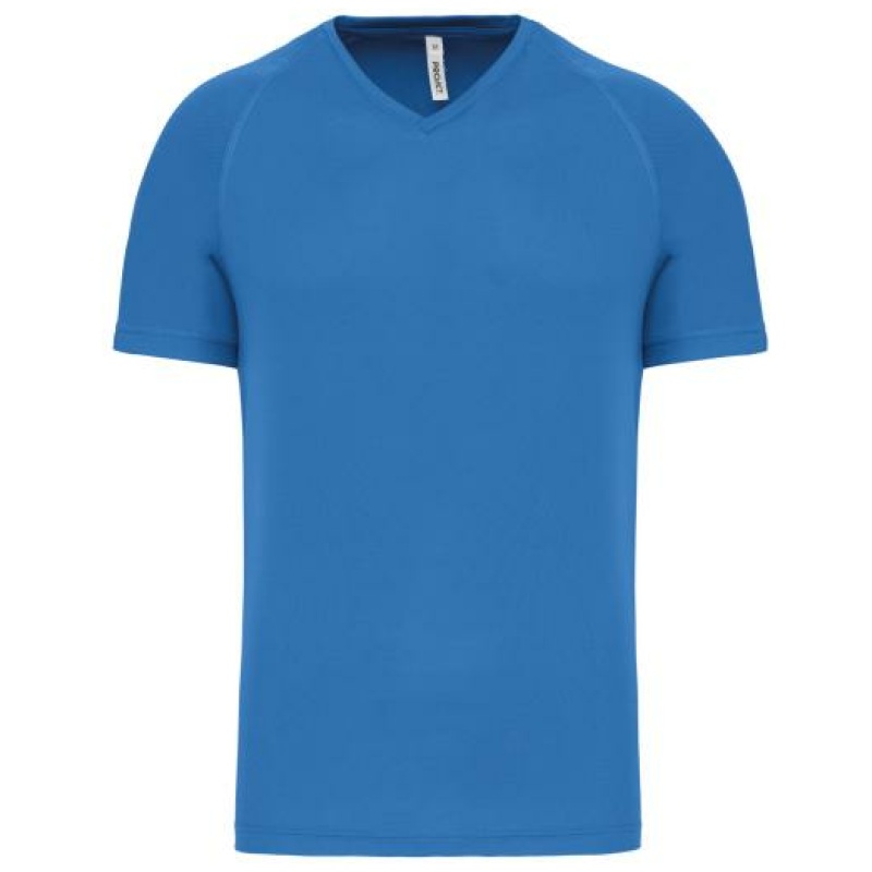 Heren-sport-t-shirt V-hals