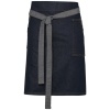 Division - Waxed look denim waist apron