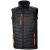 Black compass gewatteerde softshell bodywarmer