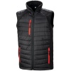 Black compass gewatteerde softshell bodywarmer