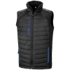 Black compass gewatteerde softshell bodywarmer