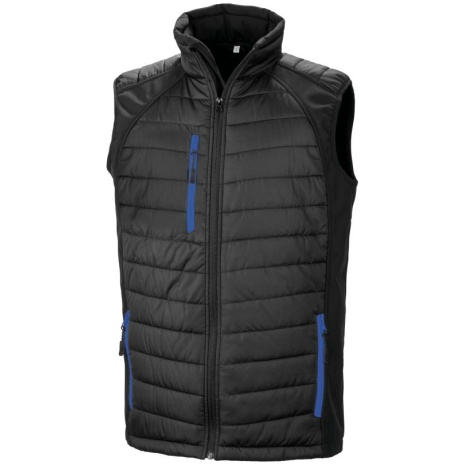 Black compass gewatteerde softshell bodywarmer