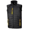 Black compass gewatteerde softshell bodywarmer